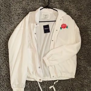 Women’s White Windbreaker